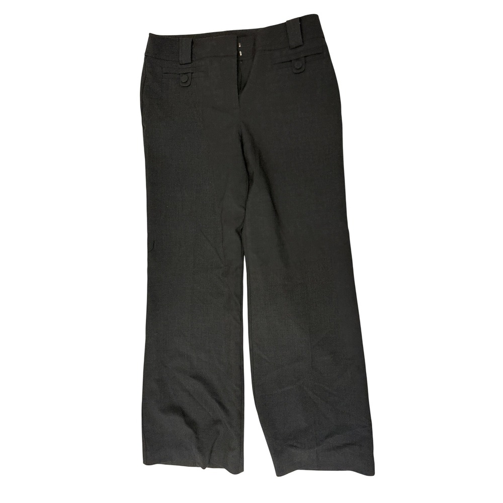 Ann‎ Taylor Signature Fit Black Wide Leg Dress Pants Trousers Womens 6 Business
